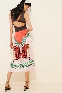 Bl-nk Lania Slip Midi Skirt