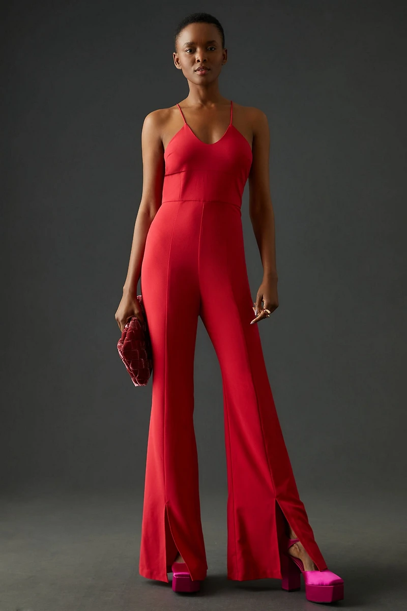 Hutch Flare Front-Slit Jumpsuit