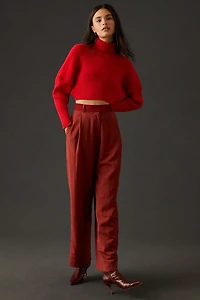 Bishop + Young Cropped Ribbed Turtleneck Sweater