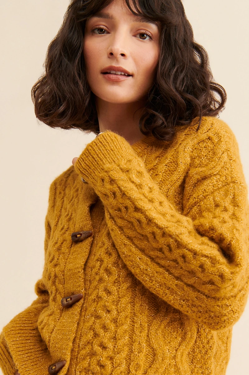 RD Style Toggle Knit Cardigan