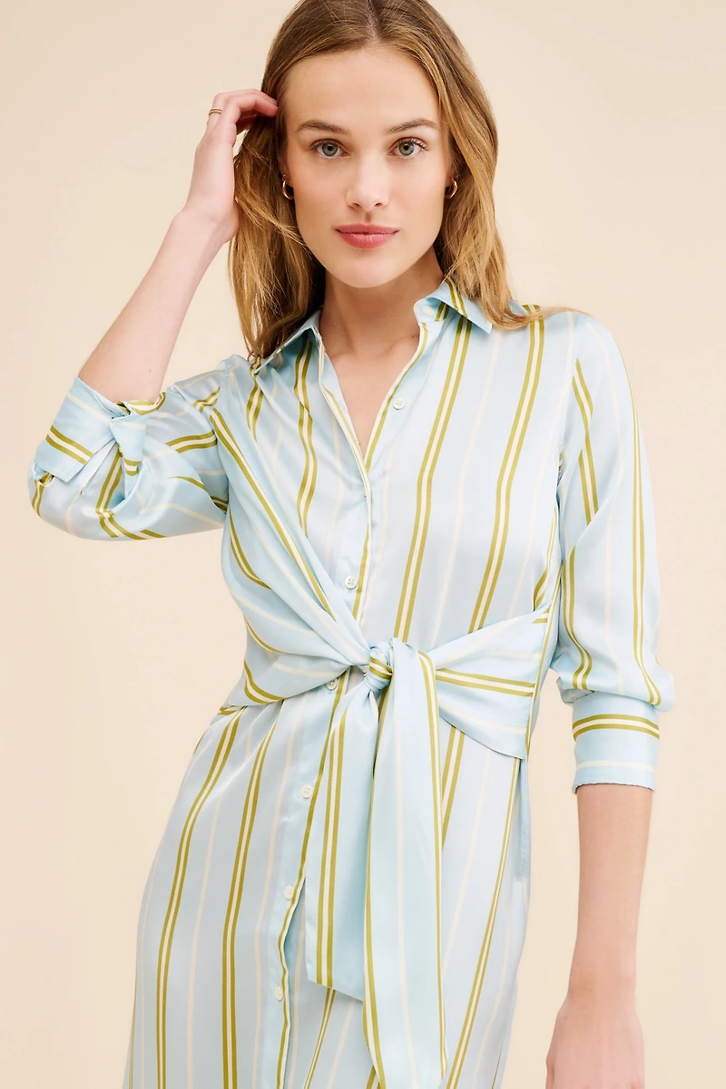 Rails Lacey Stripe Shirt Dress