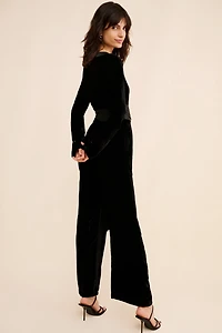 Samant Chauhan Long Sleeve Wrap V-Neck Jumpsuit