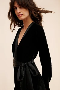 Samant Chauhan Long Sleeve Wrap V-Neck Jumpsuit