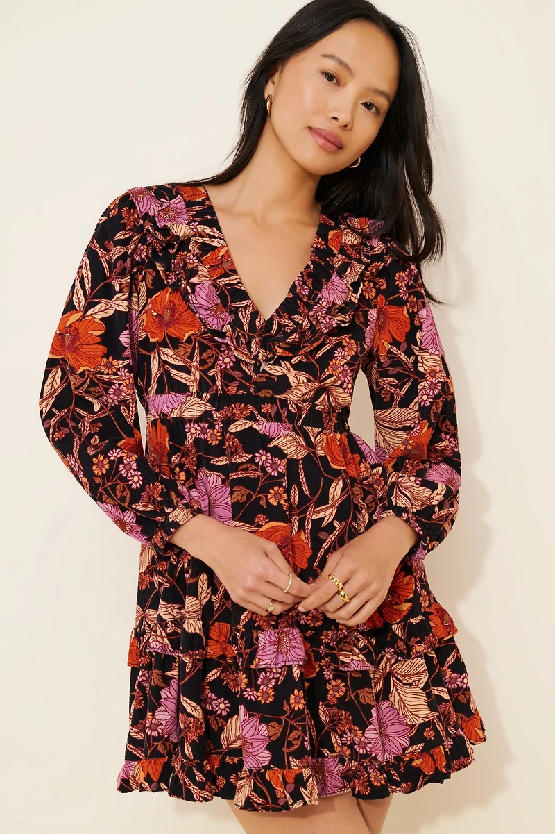 Pilcro Tiered Corduroy Dress