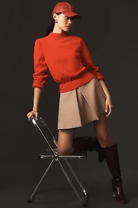 Mare Twofer Mock-Neck Sweater Dress
