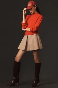 Mare Twofer Mock-Neck Sweater Dress