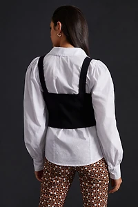 Maeve Mixed Media Layered Top