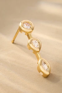 Delicate Crystal Drip Earrings