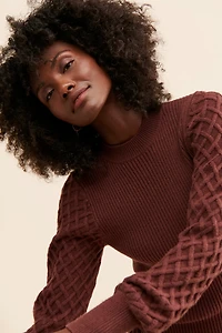 Adelyn Rae Jonas Honeycomb Mini Dress