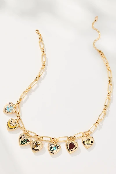 Heart Charm Link Necklace