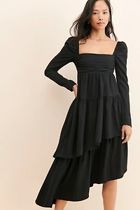 WeWoreWhat Puff-Sleeve Asymmetrical Dress