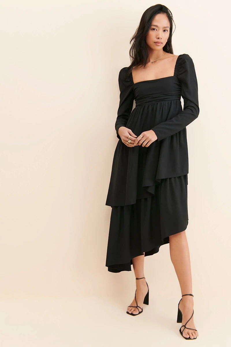 WeWoreWhat Puff-Sleeve Asymmetrical Dress