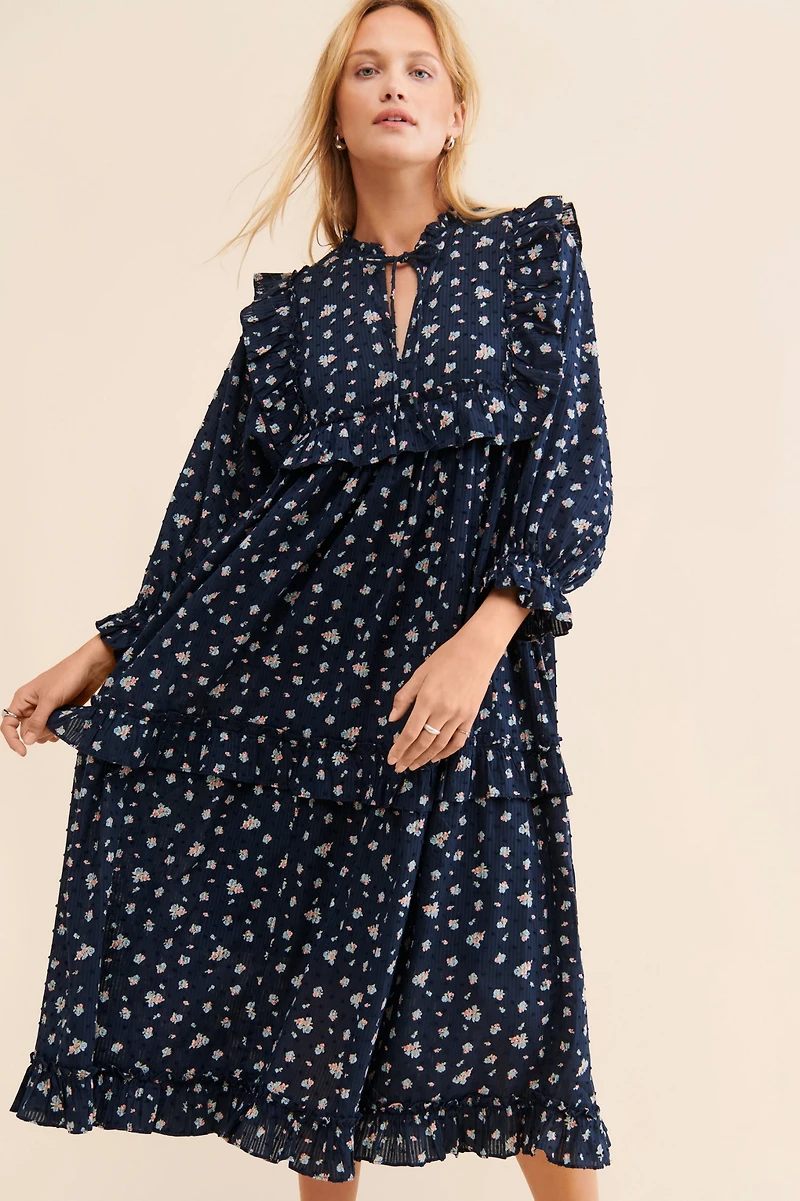 Stella Nova Barbara Floral Midi Dress