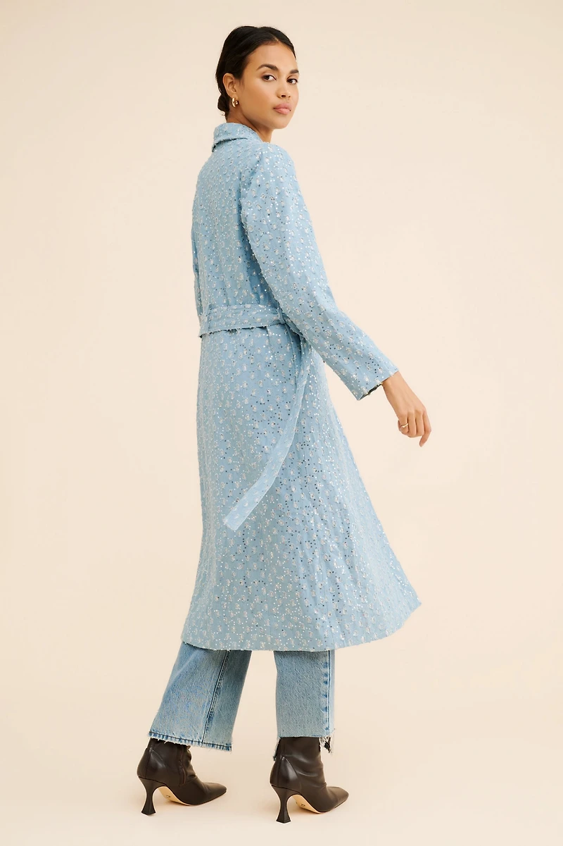 Never Fully Dressed Denim Harper Trench Coat