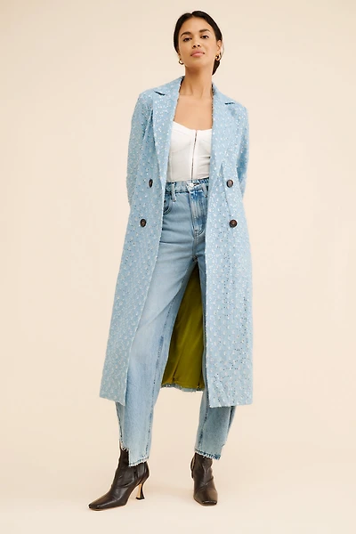 Never Fully Dressed Denim Harper Trench Coat