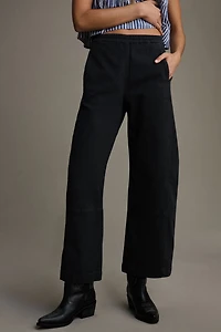 Pilcro The Izzie Relaxed Pull-On Barrel Pants