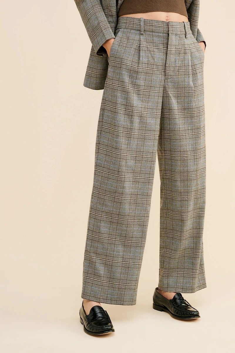 Madewell Margot Wool Blend Slouchy Straight Trousers
