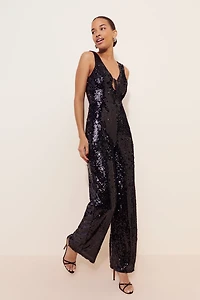 If By Sea Sleeveless Sequin Jumpsuit