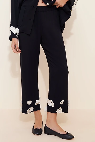 Sleeper Bloom Silk Blend Pajama Pants