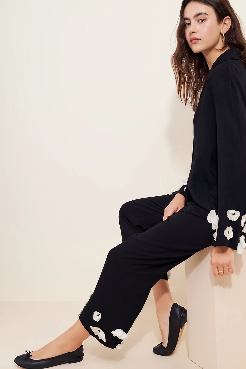 Sleeper Bloom Silk Blend Pajama Pants
