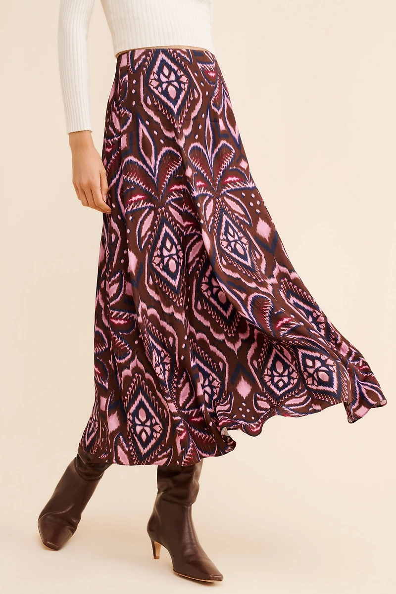 Nuuly x Farm Rio Pineapple Ikat Midi Skirt