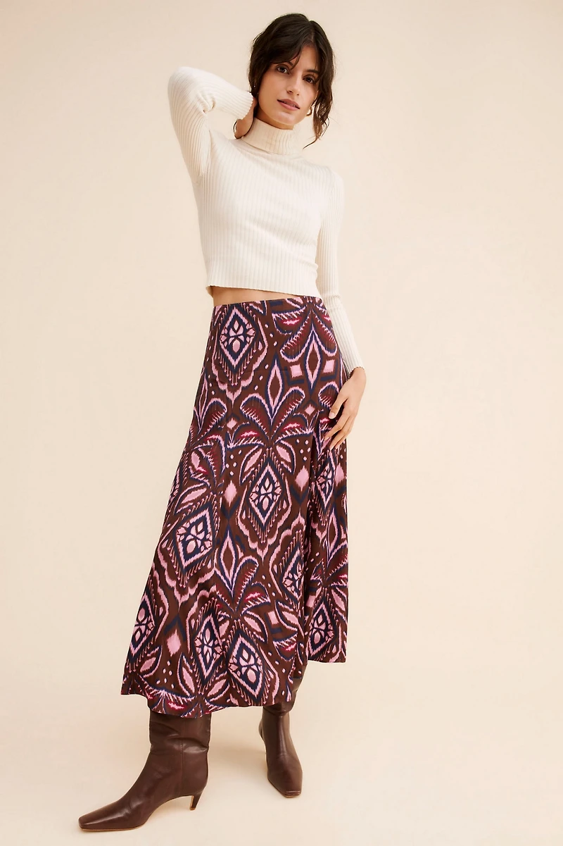 Nuuly x Farm Rio Pineapple Ikat Midi Skirt