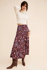 Nuuly x Farm Rio Pineapple Ikat Midi Skirt
