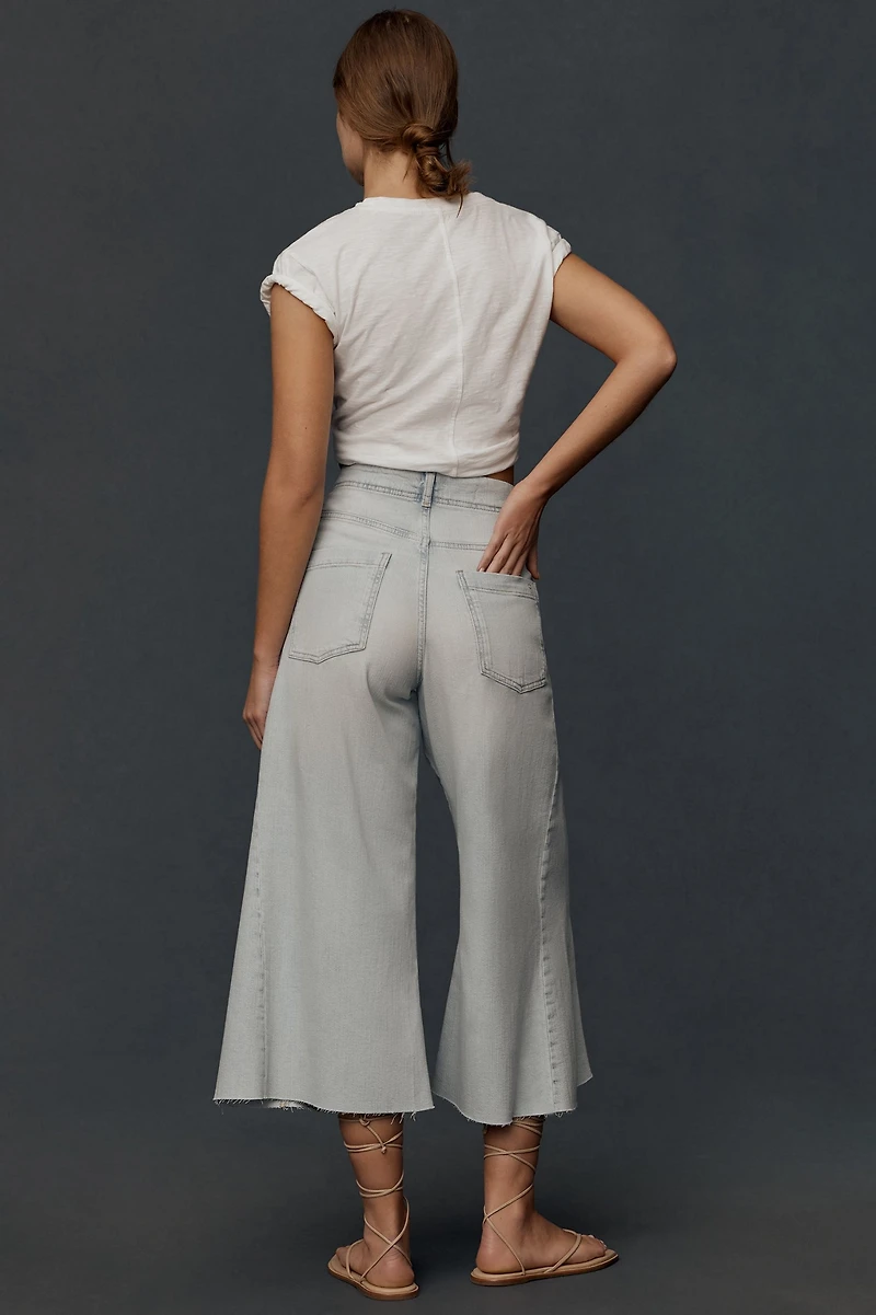 Pilcro The Adi Regenerative Cotton High-Rise Crop Relaxed Flare Jeans