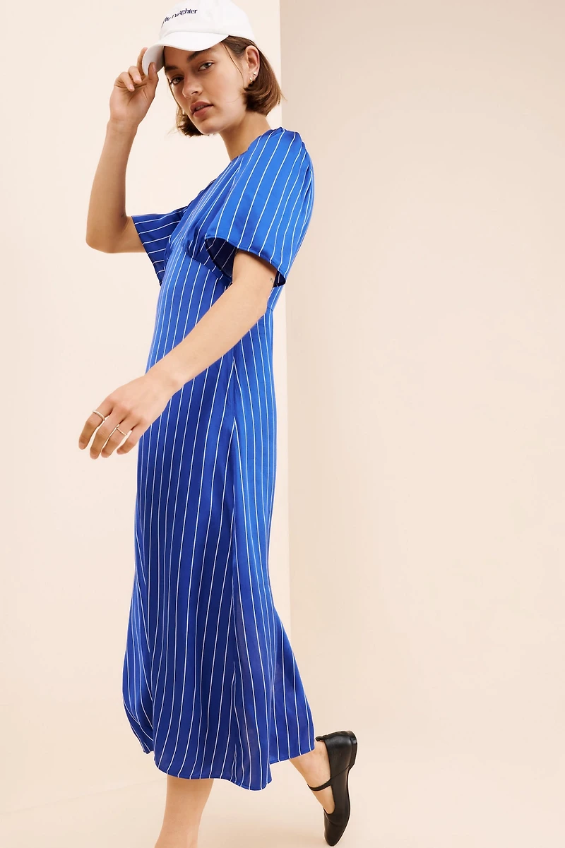 Baum und Pferdgarten Avigail Pinstripe Midi Dress