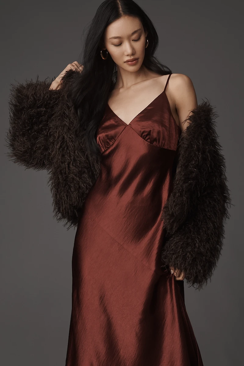 By Anthropologie Faux Fur Jacket