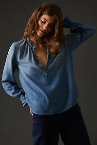 Cloth & Stone Henley Buttoned Shirt