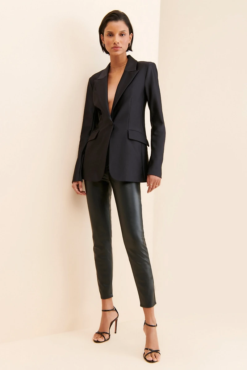 Good American Disco Scuba Sculpted Blazer