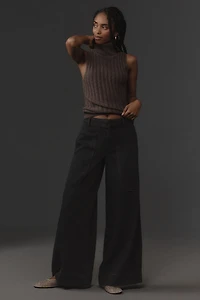 Deep Pocket Wide Leg Pants