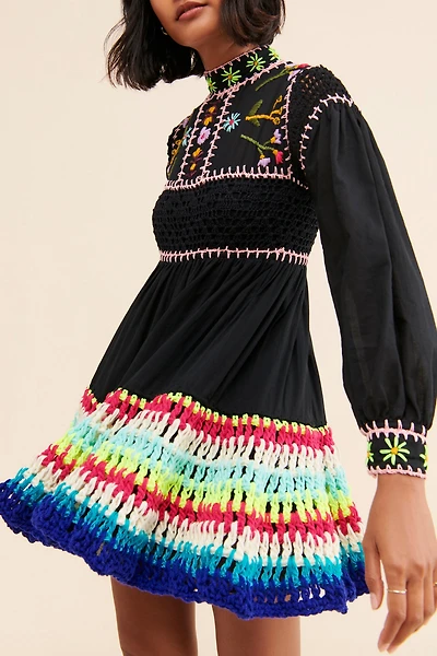 CeliaB Scarlett Mixed Media Dress