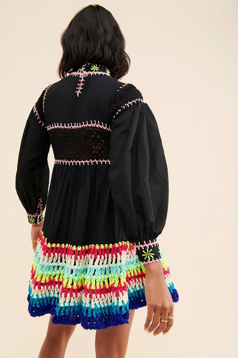 CeliaB Scarlett Mixed Media Dress