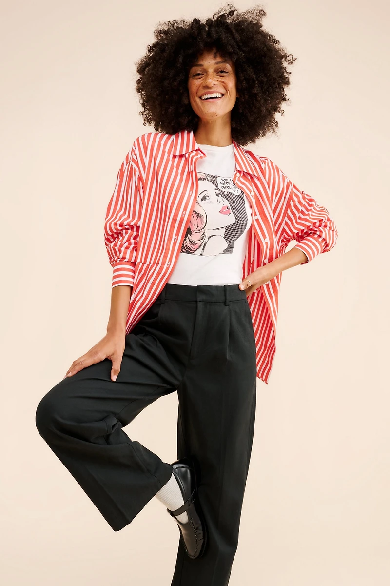 Madewell Margot Slouchy Straight Trousers