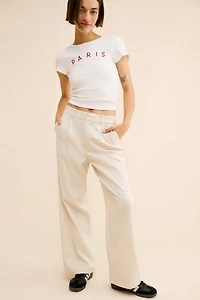 Madewell Margot Slouchy Straight Trousers