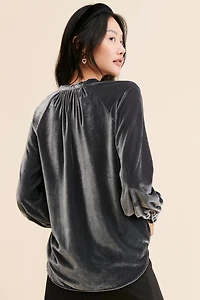 Pilcro Velvet Femme Buttondown Shirt