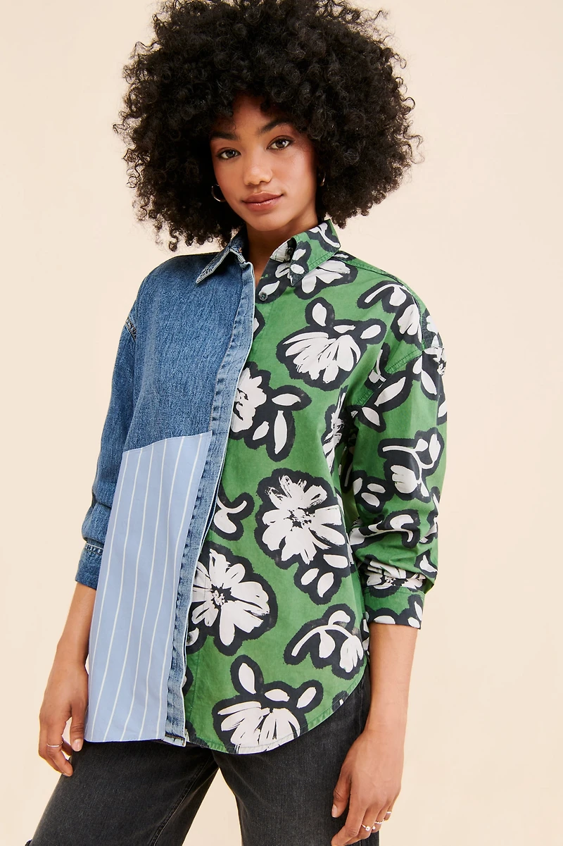 Dhruv Kapoor Paneled Buttondown Shirt