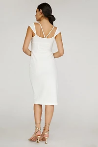 Textured Knit Midi Dress