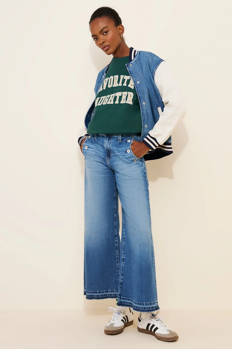 AG Jeans Dania Wide-Leg Crop