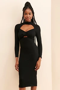 ASTR the Label Twisted Midi Dress