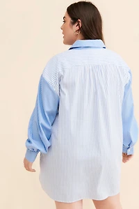 Bellevue Striped Mini Shirtdress