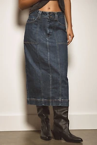 Pilcro The Skipper Seamed Midi Skirt