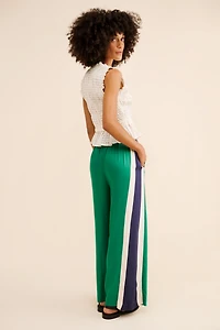FARM Rio Wide-Leg Twill Trackpants