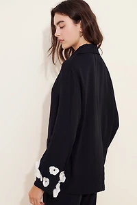 Sleeper Bloom Silk Blend Pajama Shirt