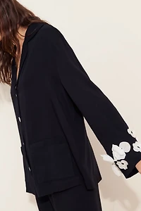 Sleeper Bloom Silk Blend Pajama Shirt