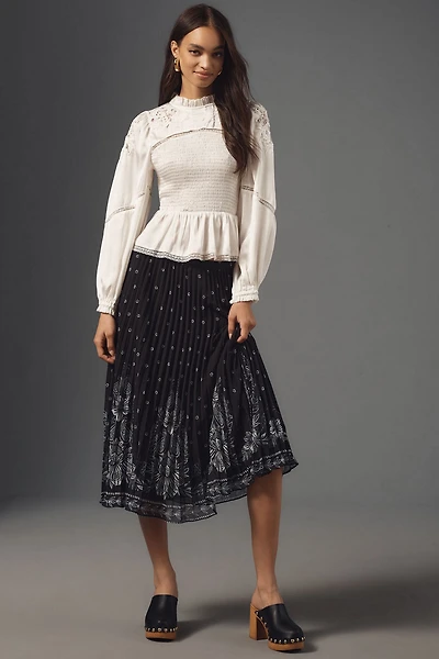 FARM Rio Floral Midi Skirt