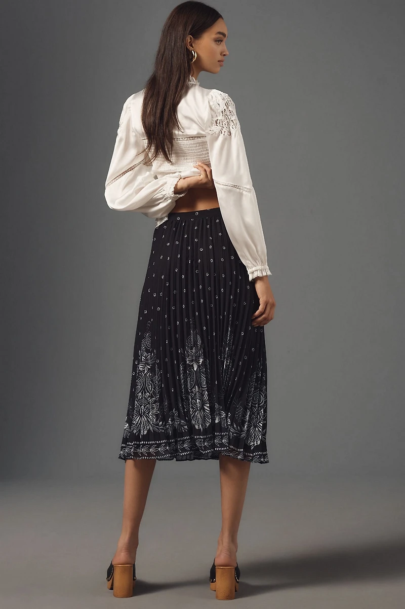 FARM Rio Floral Midi Skirt