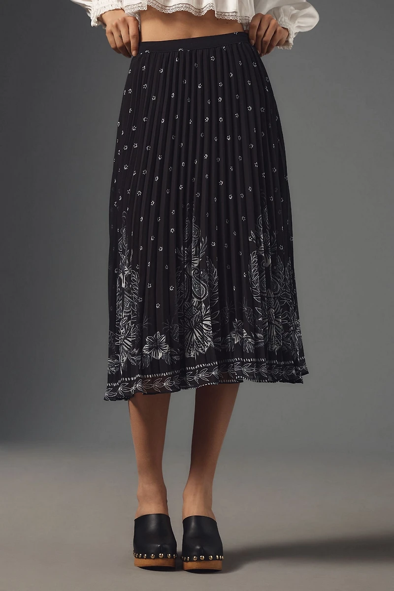 FARM Rio Floral Midi Skirt